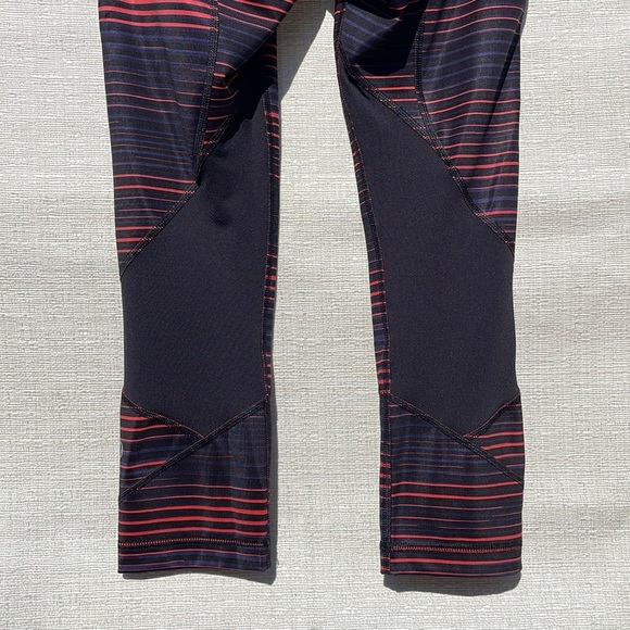Lululemon Pace Rival Crop Full-On Luxtreme Twisted Dune Alarming BlackBlack Sz 4 - Picture 9 of 11